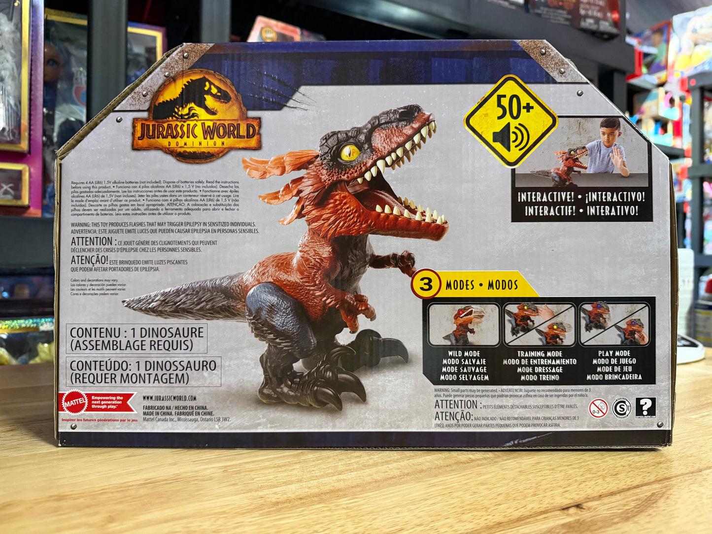 Jurassic World Dominion Uncaged Ultimate Pyroraptor Interactive Dinosaur Action Figure 93865