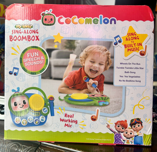Cocomelon Sing Along Boombox - Music & Working Karaoke Microphone 95268