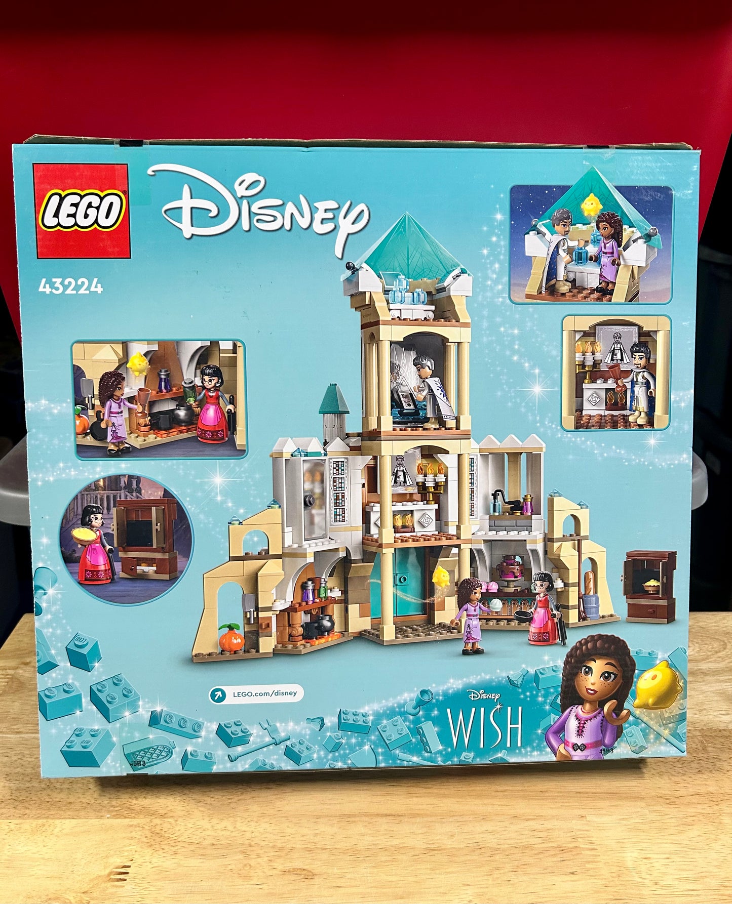 LEGO 43224 Disney Wish: King Magnifico’s Castle Building Set 37826