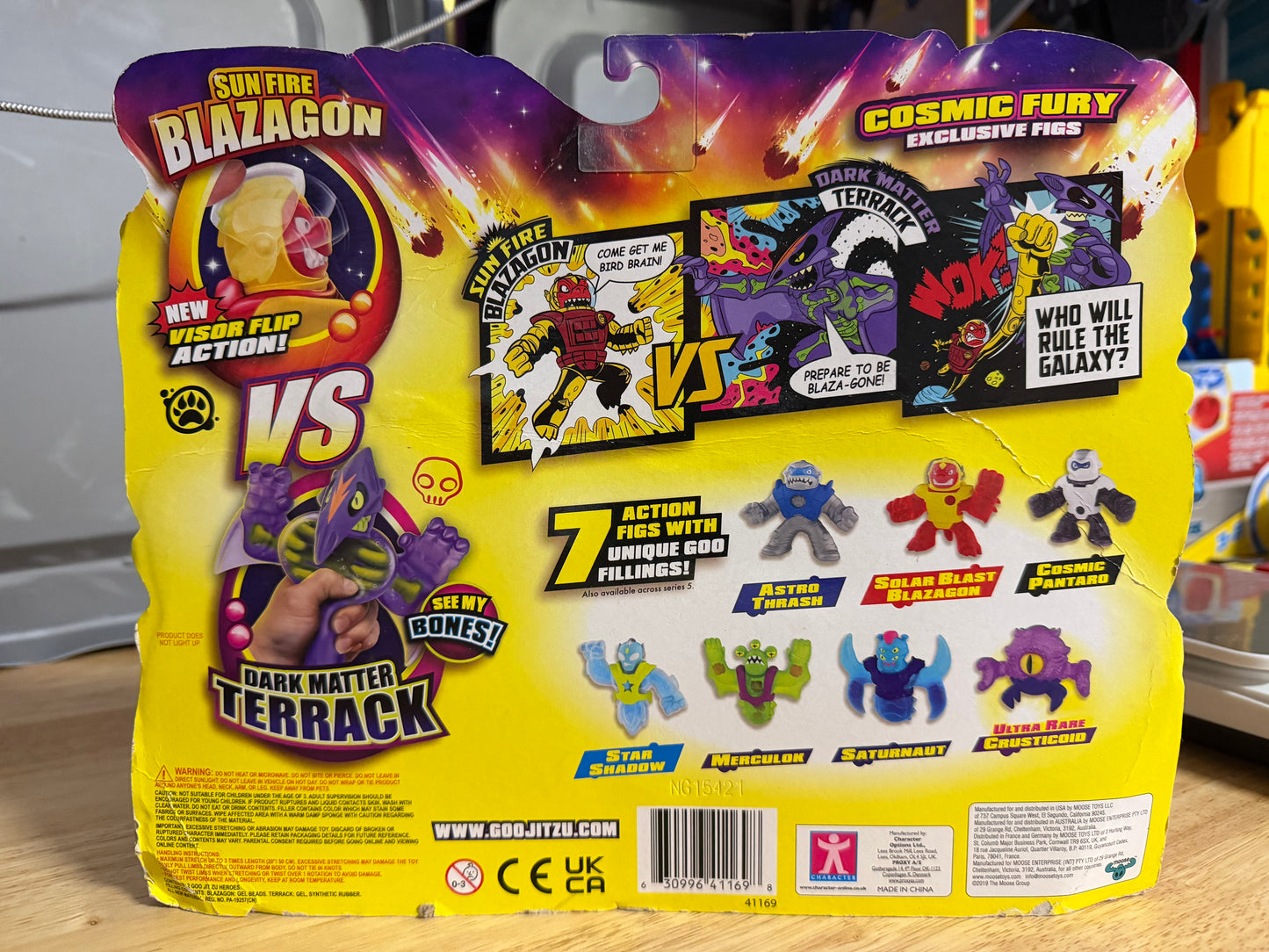 Heroes of Goo Jit Zu Galaxy Attack Cosmic Fury Sun Fire Blazagon vs Dark Matter Terrack 41169