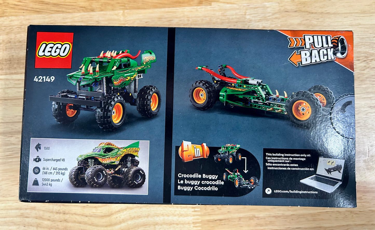 LEGO 42149 Technic Monster Jam Dragon 371186