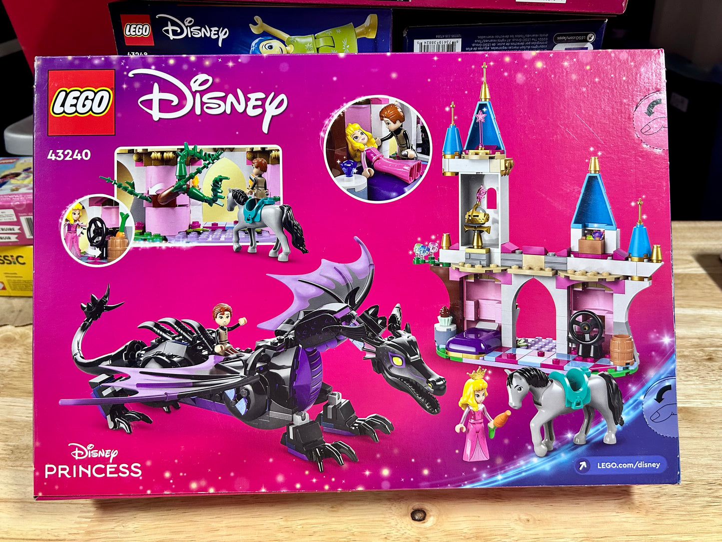 LEGO 43240 Disney Princess Maleficent’s Dragon Form and Aurora’s Castle Set 39216