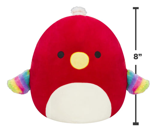 Squishmallows Original 8” Paco the Red Parrot Plush 43379