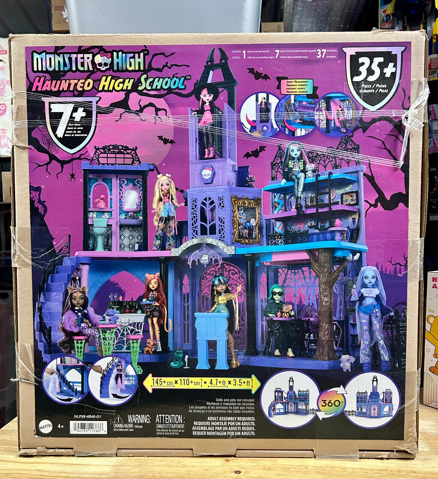 Monster High Haunted High School Doll House 35+ Piece Set 11766