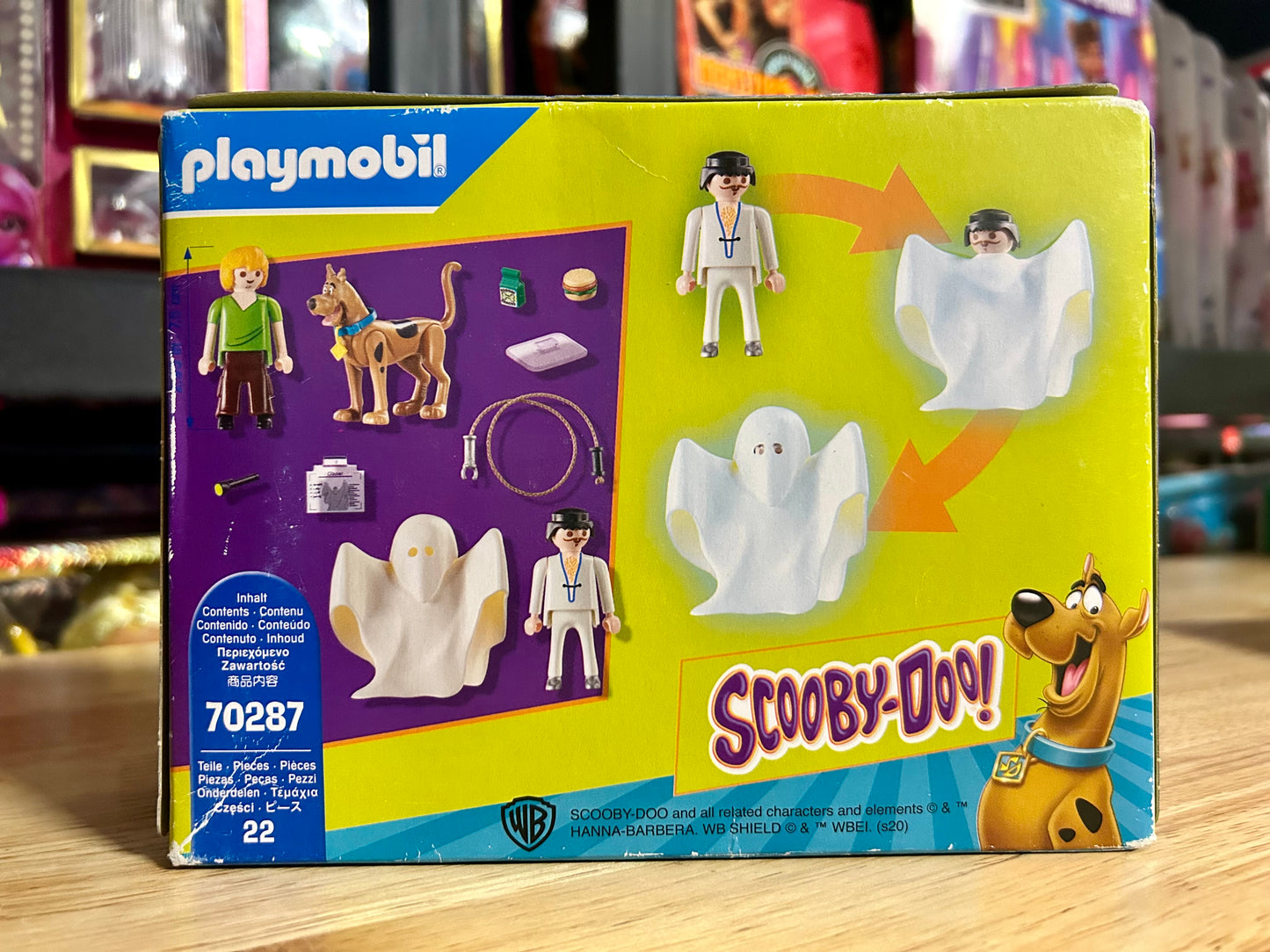 Playmobil 70287 Scooby Doo Scooby & Shaggy with Ghost Action Figure Set 702876