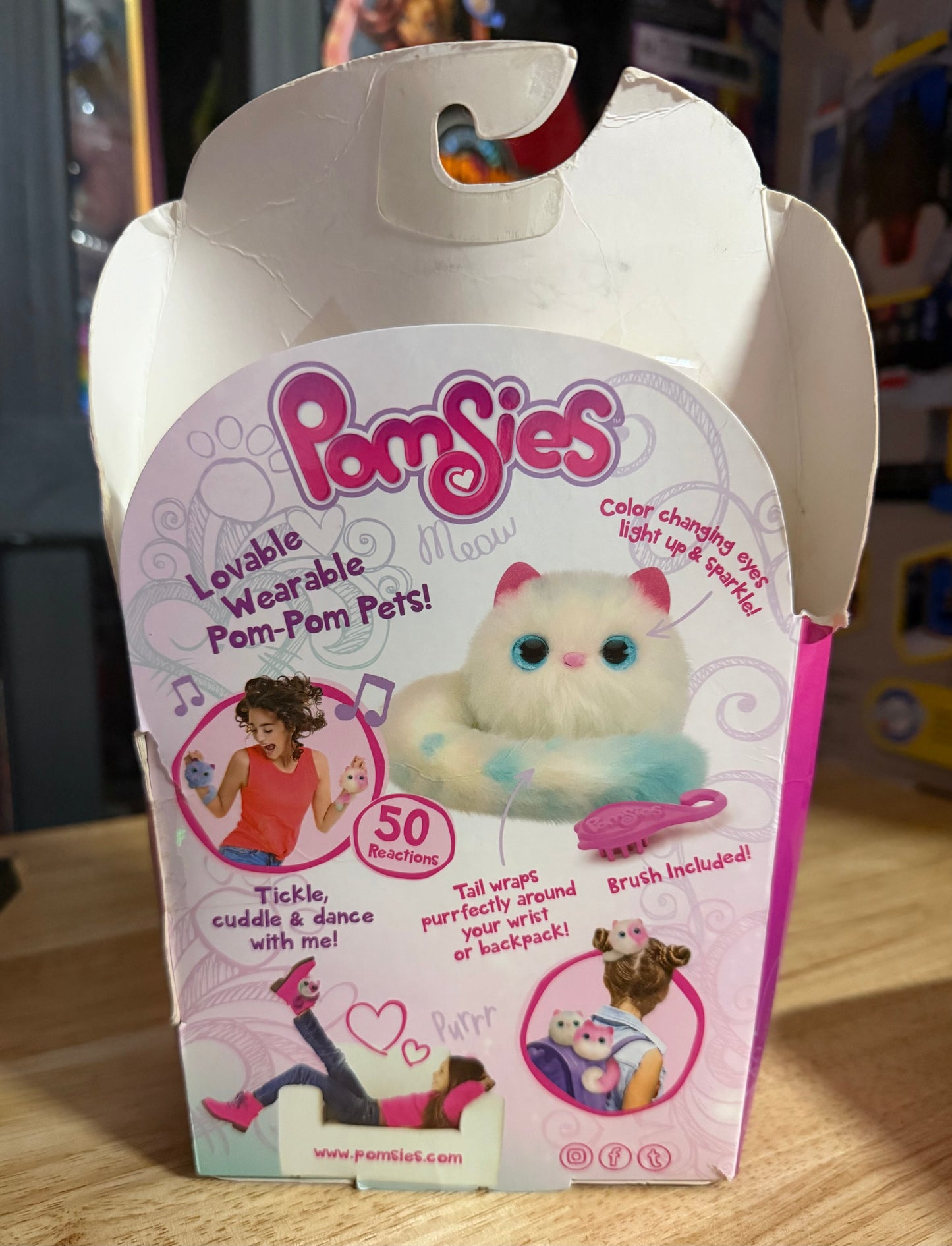 Pomsies Pet Snowball Plush Interactive Toy 018803