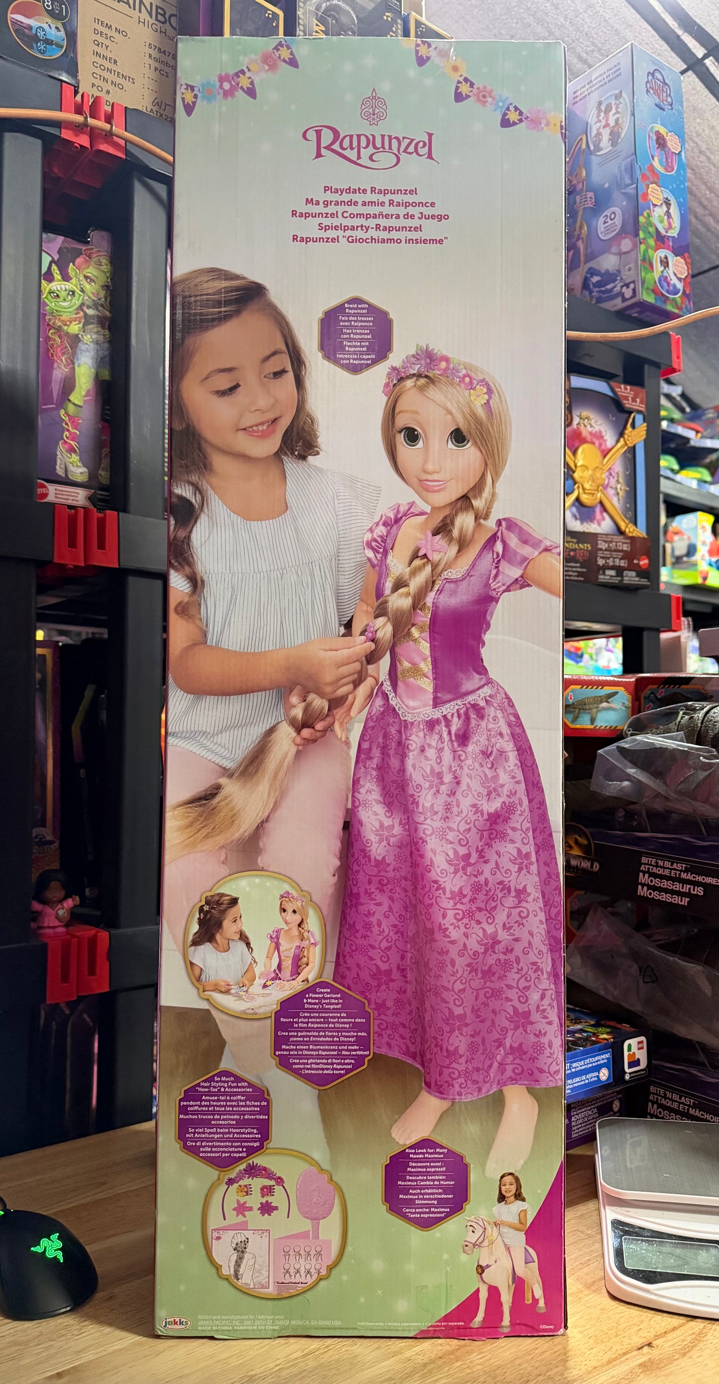 Disney Princess Rapunzel 32” Tall Poseable Playdate Fashion Doll 237056