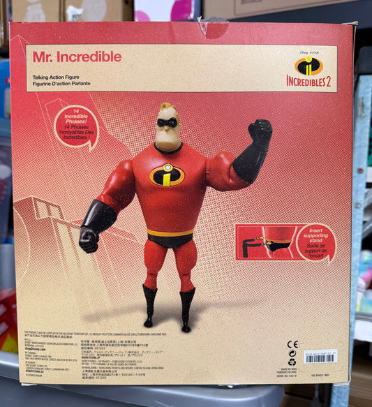 Disney Store The Incredibles 2 Mr. Incredible Light-Up Talking Action Figure 44712