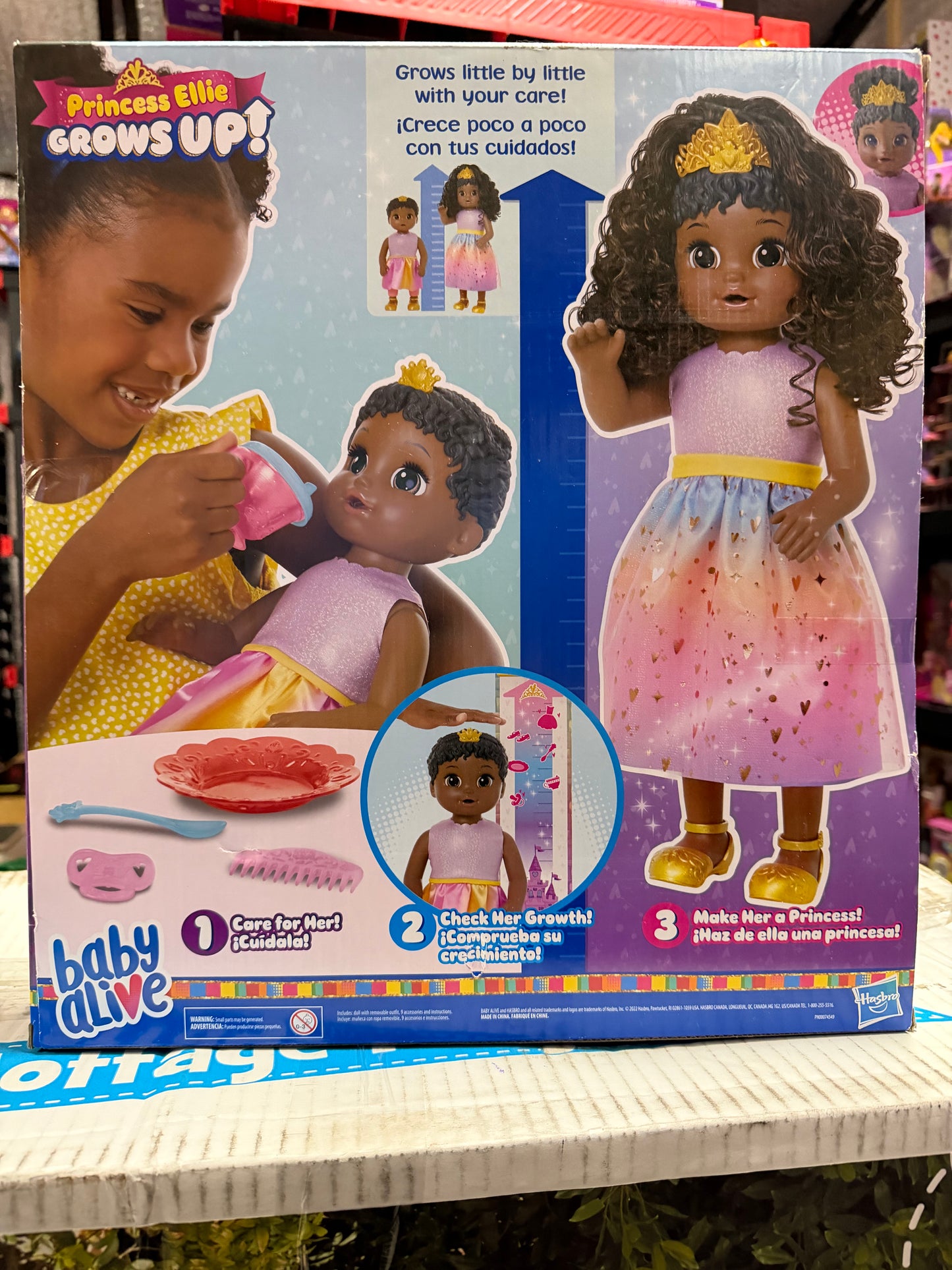 Baby Alive: Princess Ellie Grows Up! 15-Inch Doll Black Hair 121600