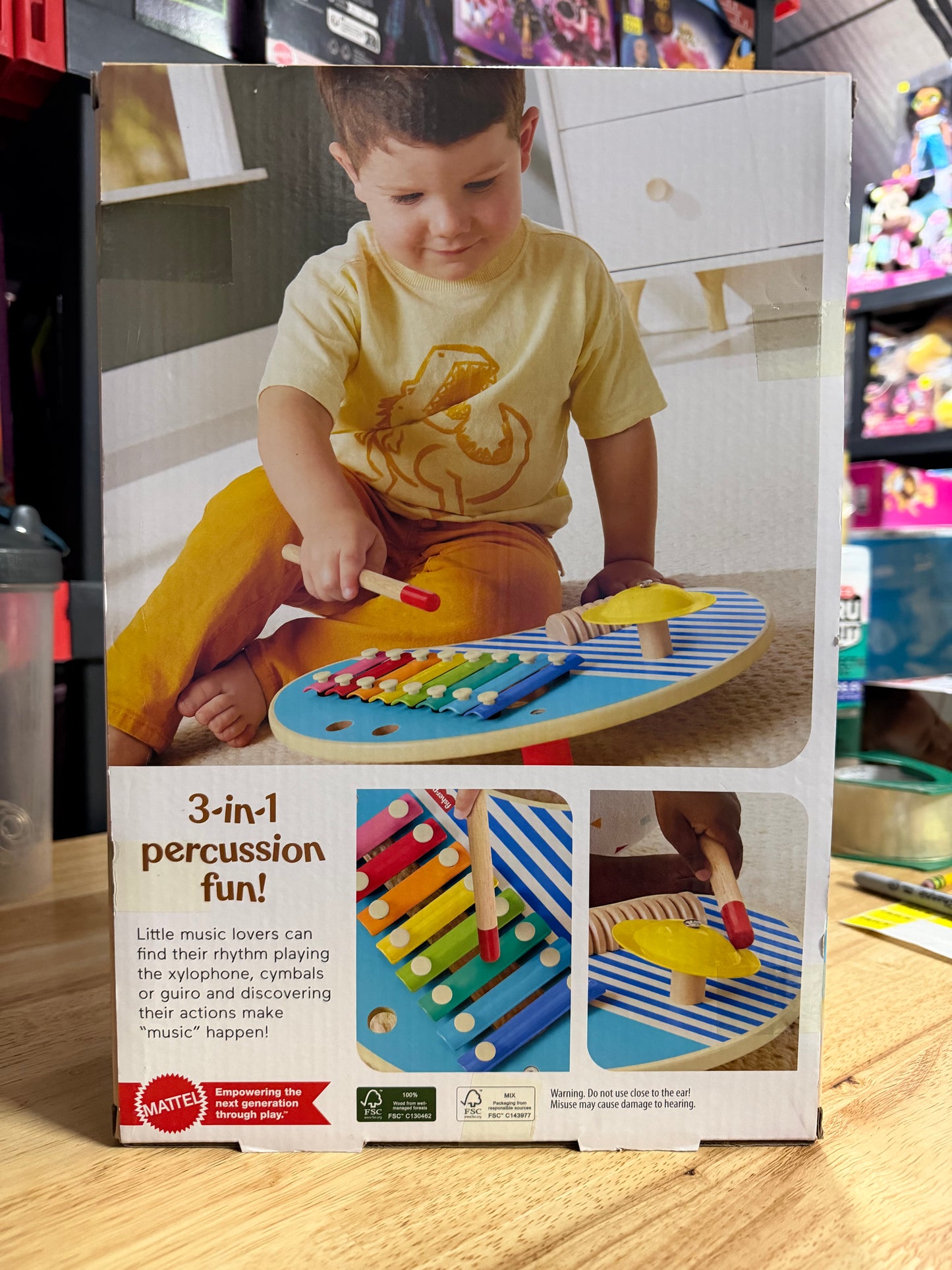 Fisher-Price 3-In-1 Wooden Musical Table Set 238279