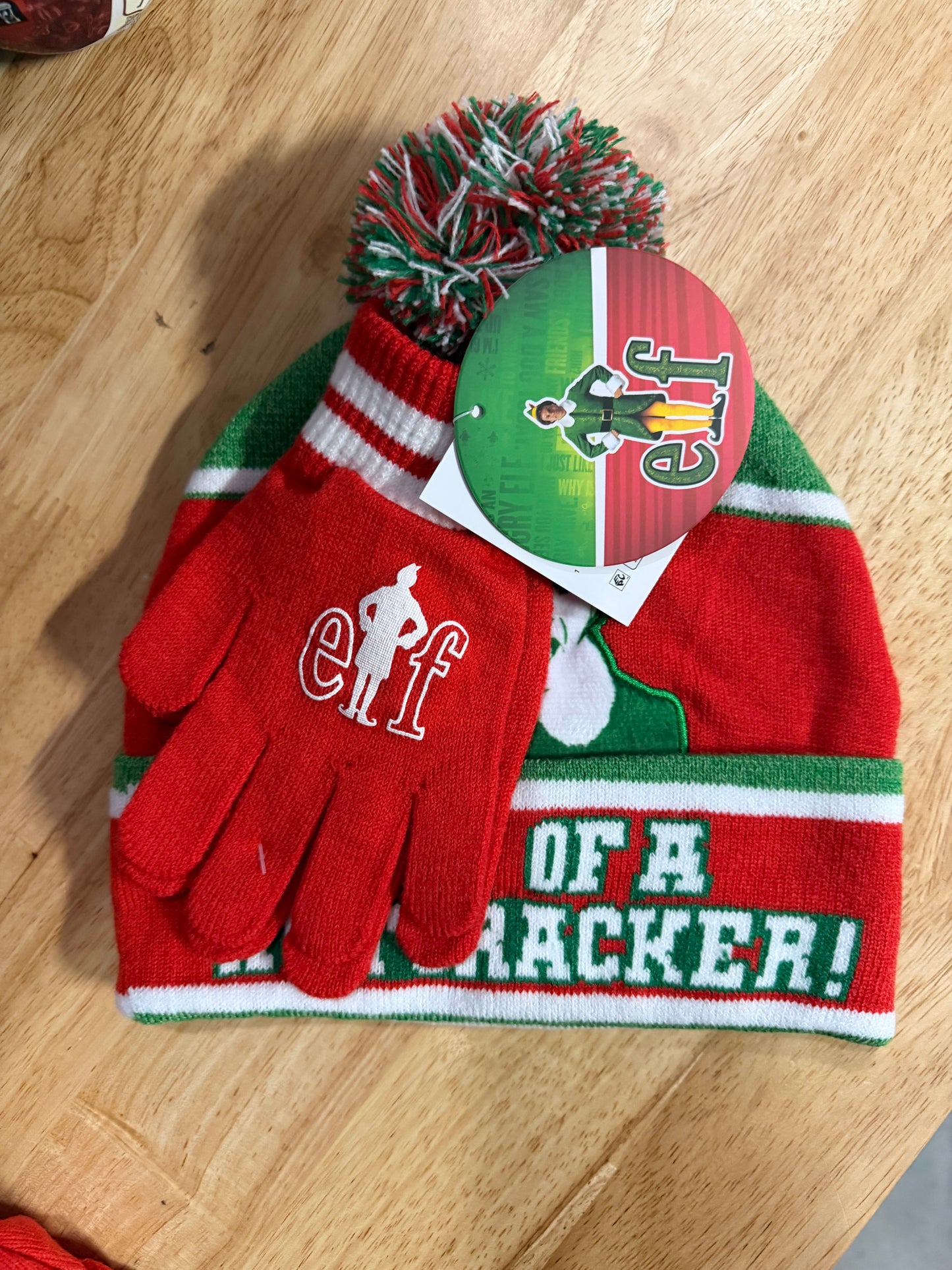 Elf Boys' Beanie Hat and Gloves Set, 2-Piece 187963