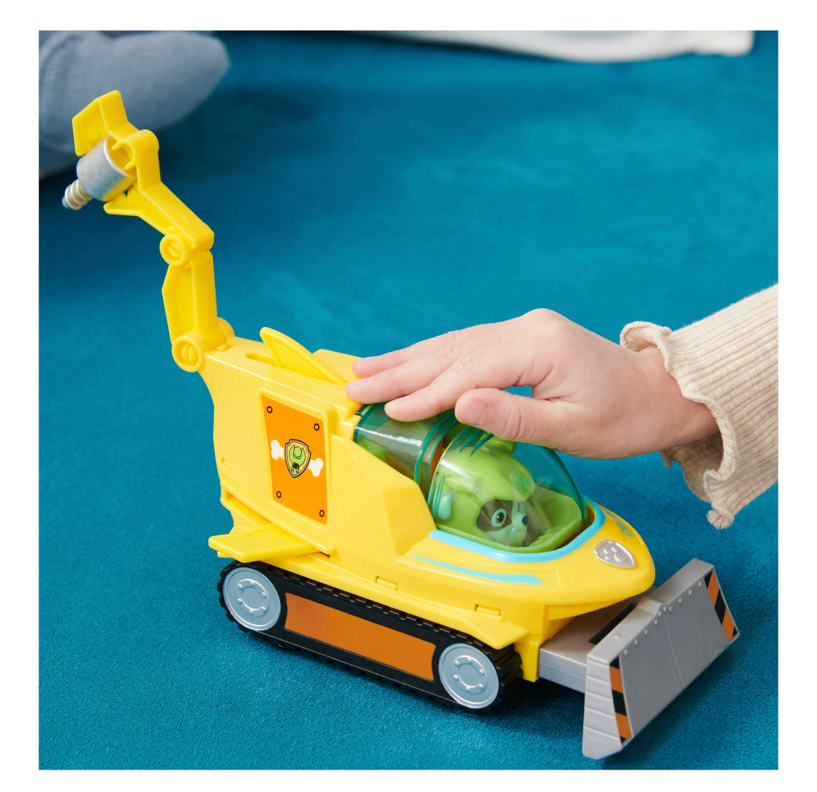 PAW Patrol Aqua Pups, Rubble Transforming Hammerhead Vehicle with Figure 44673