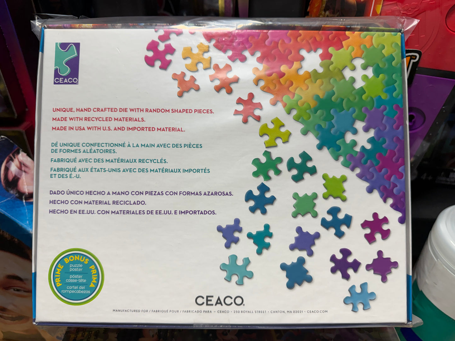 Ceaco Holiday 1000 Piece Disney Mickey and Minnie Christmas Thomas Kinkade Interlocking Jigsaw Puzzle 320474