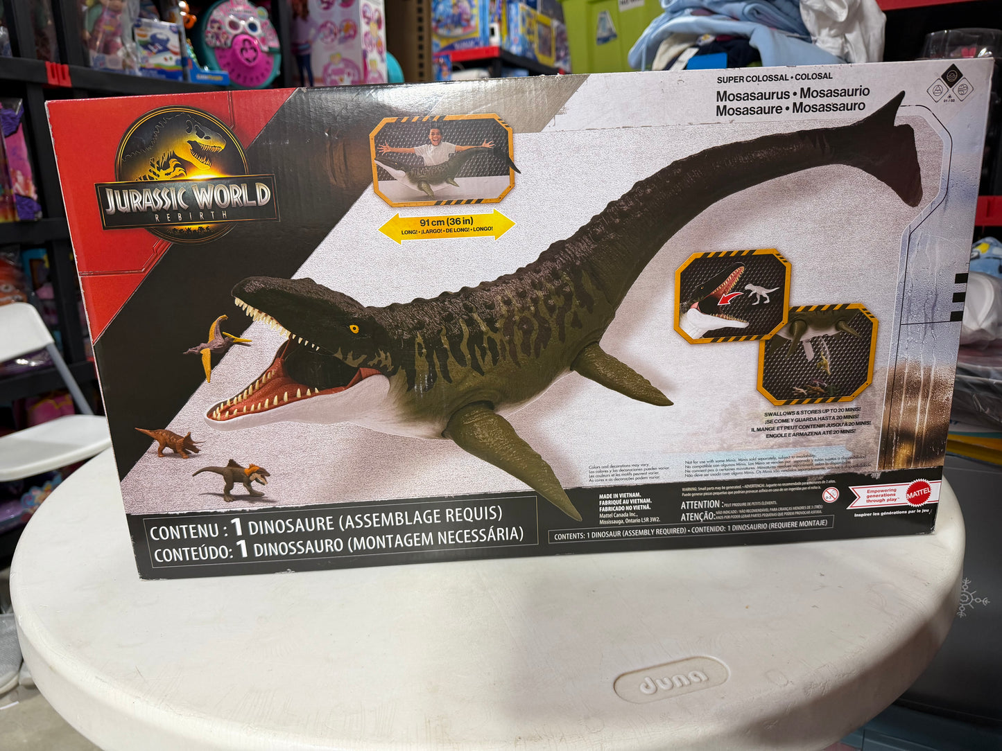 Jurassic World Rebirth Super Colossal Mosasaurus Dinosaur Action Figure 309610