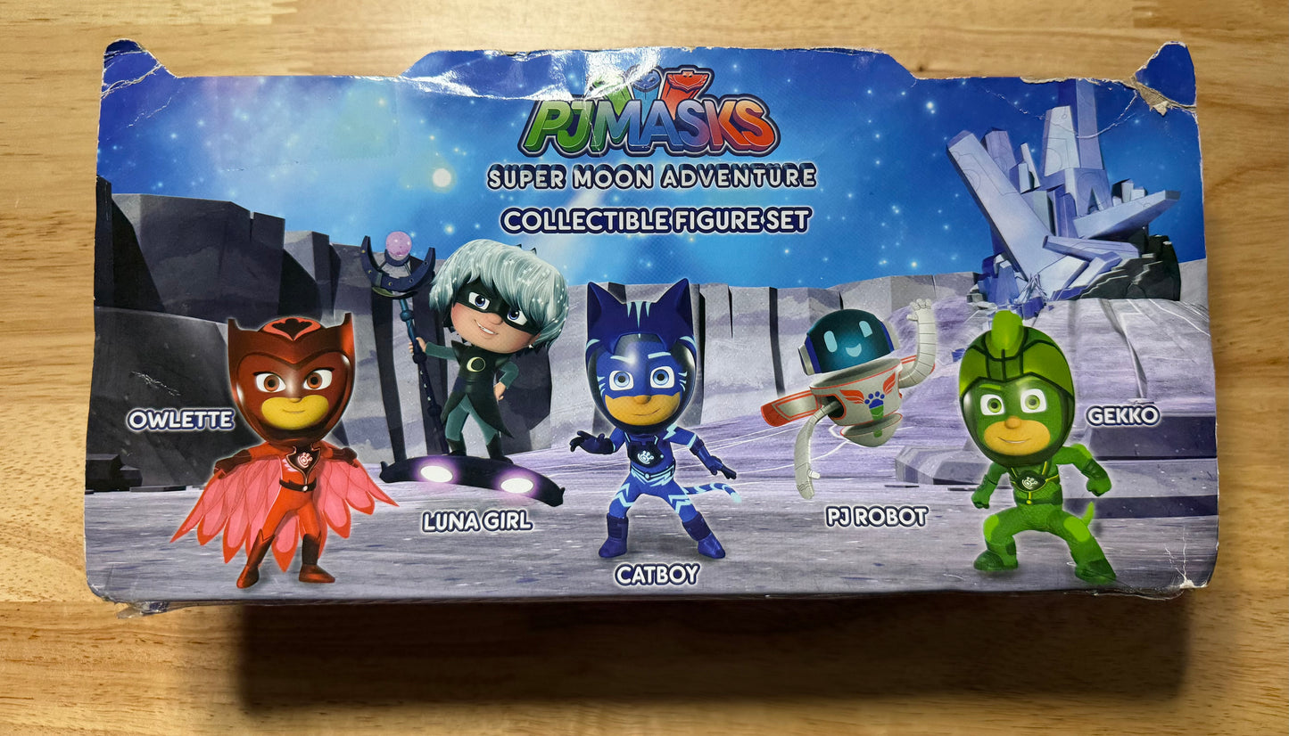 PJ Masks Super Moon Adventure 3” Collectible 5-Figure Set 95201