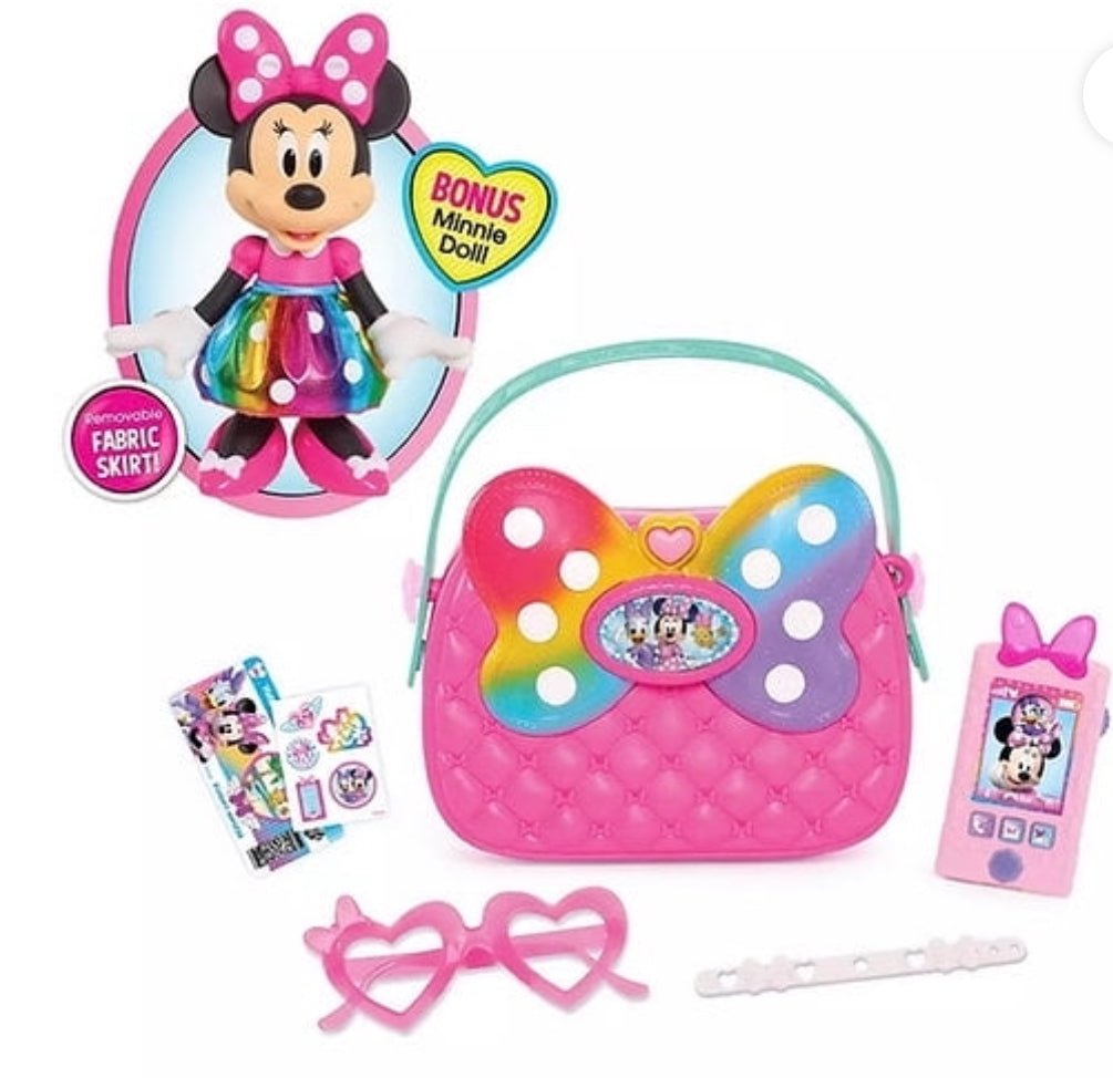 Disney Junior Minnie's Happy Helpers Bag Set with Bonus Minnie Doll 89742