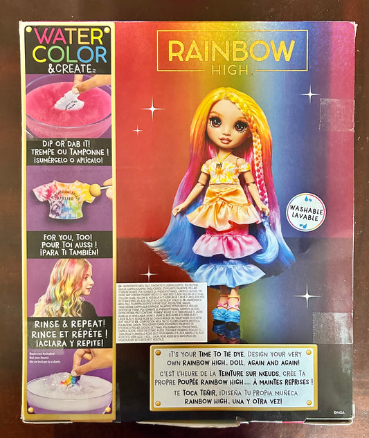 Rainbow High Watercolor & Create Fashion DIY Doll with Washable Watercolors 50759