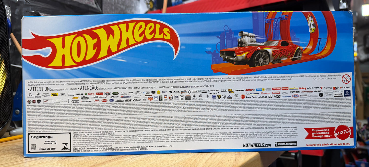 Hot Wheels Set of 20 Toy Sports & Race Cars in 1:64 Scale, Collectible Vehicles (Styles May Vary) 25737