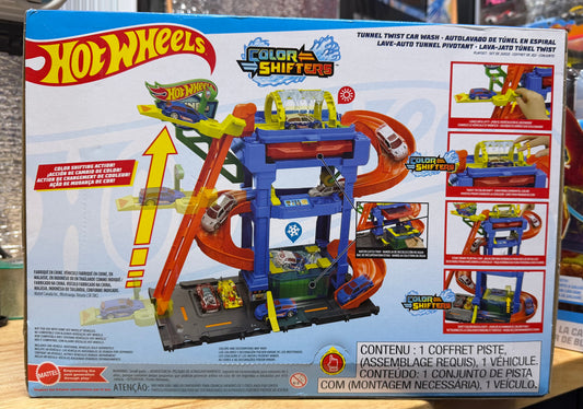 Hot Wheels City Tunnel Twist Car Wash Car Playset Play Vehicles Diecast 19511