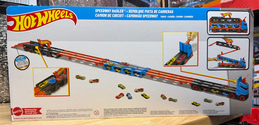 Hot Wheels Speed Track Speedway Hauler Truck Vehicle Playset 92520