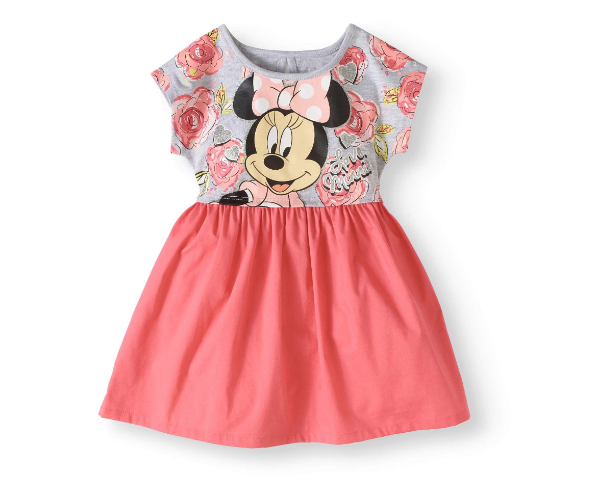 Minnie Mouse Toddler Girls' Short Sleeve Dress – Cove Toy House Minnie Mouse Toddler Girls' Short Sleeve Dress – Cove Toy House