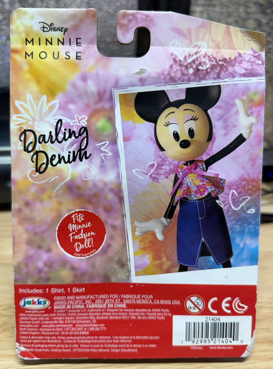 Disney 9" Minnie Mouse Fashion Doll DARLING DENIM Outfit 21404
