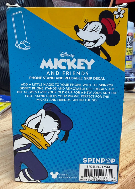 Disney Mickey and Friends, Mickey Phone Stand and Reusable Grip Decal 17361