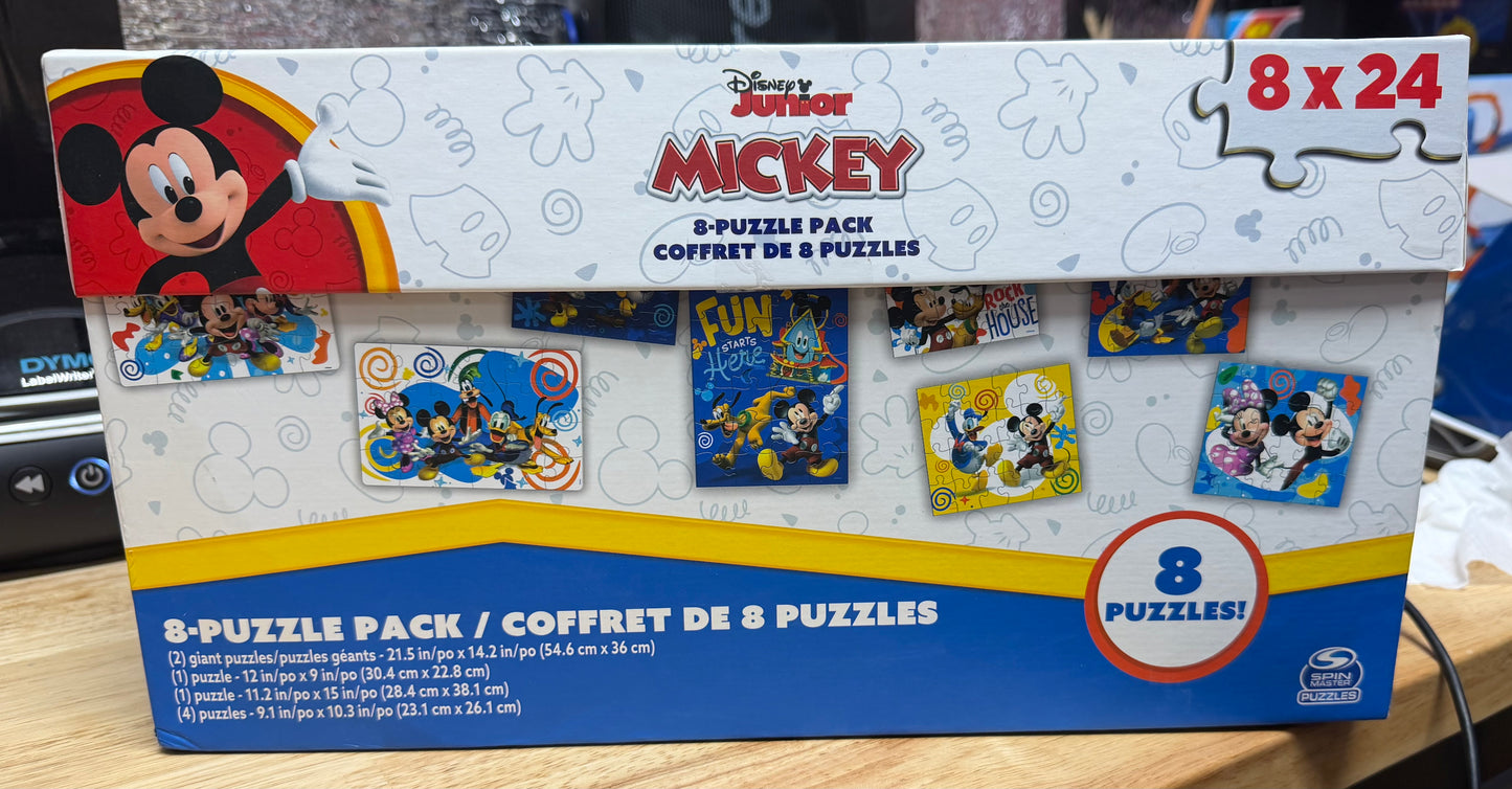 Disney Junior Mickey 8-Puzzle Pack 41445