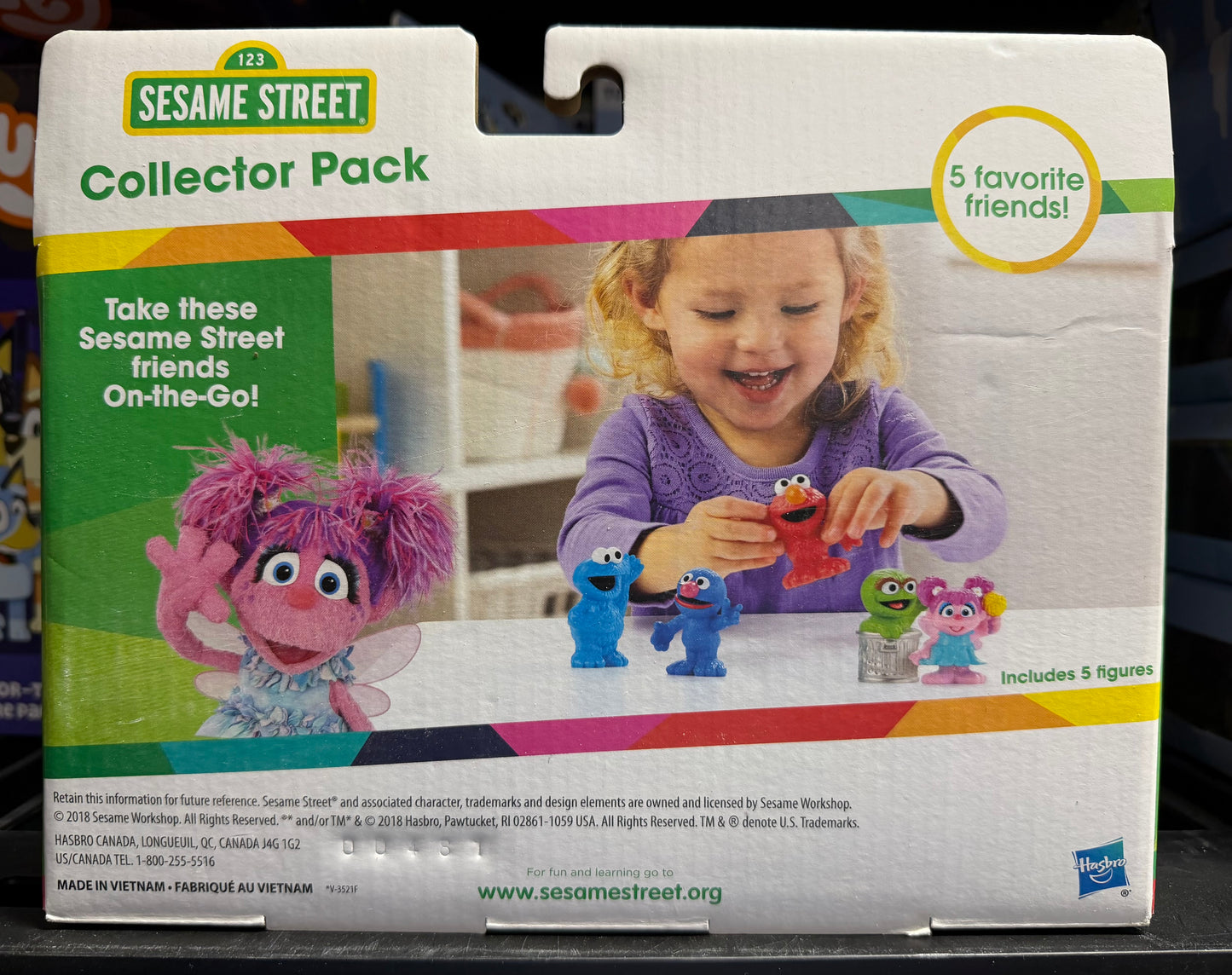 Sesame Street 3” 5-Figure Collector Pack 82257