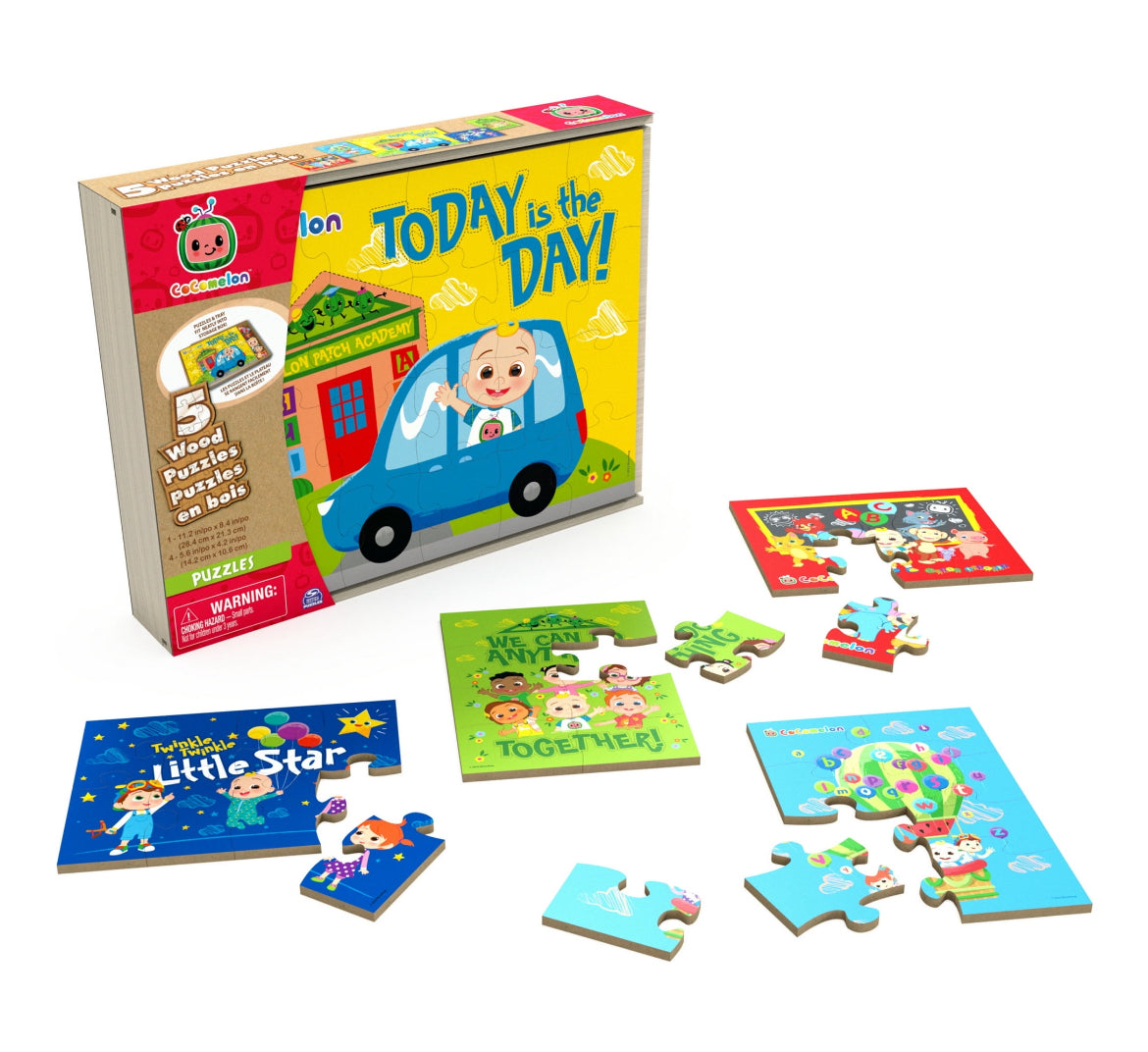 CoComelon 5 Wood Puzzles