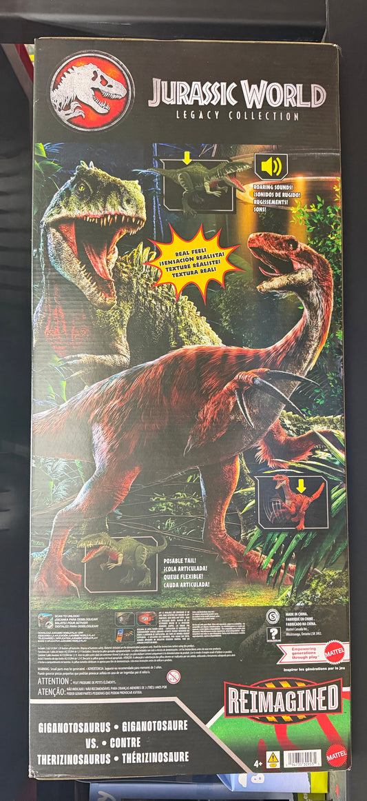 Jurassic World Legacy Collection Reimagined Giganotosaurus vs Therizinosaurus 2-Pack 30953