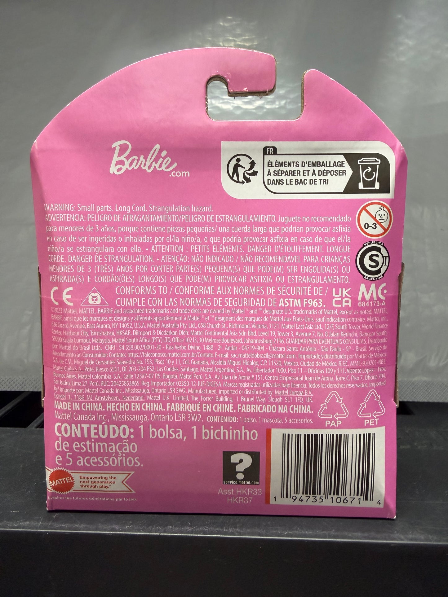 Barbie Cutie Reveal Purse Collection with 7 Surprises Including Mini Pet 10671