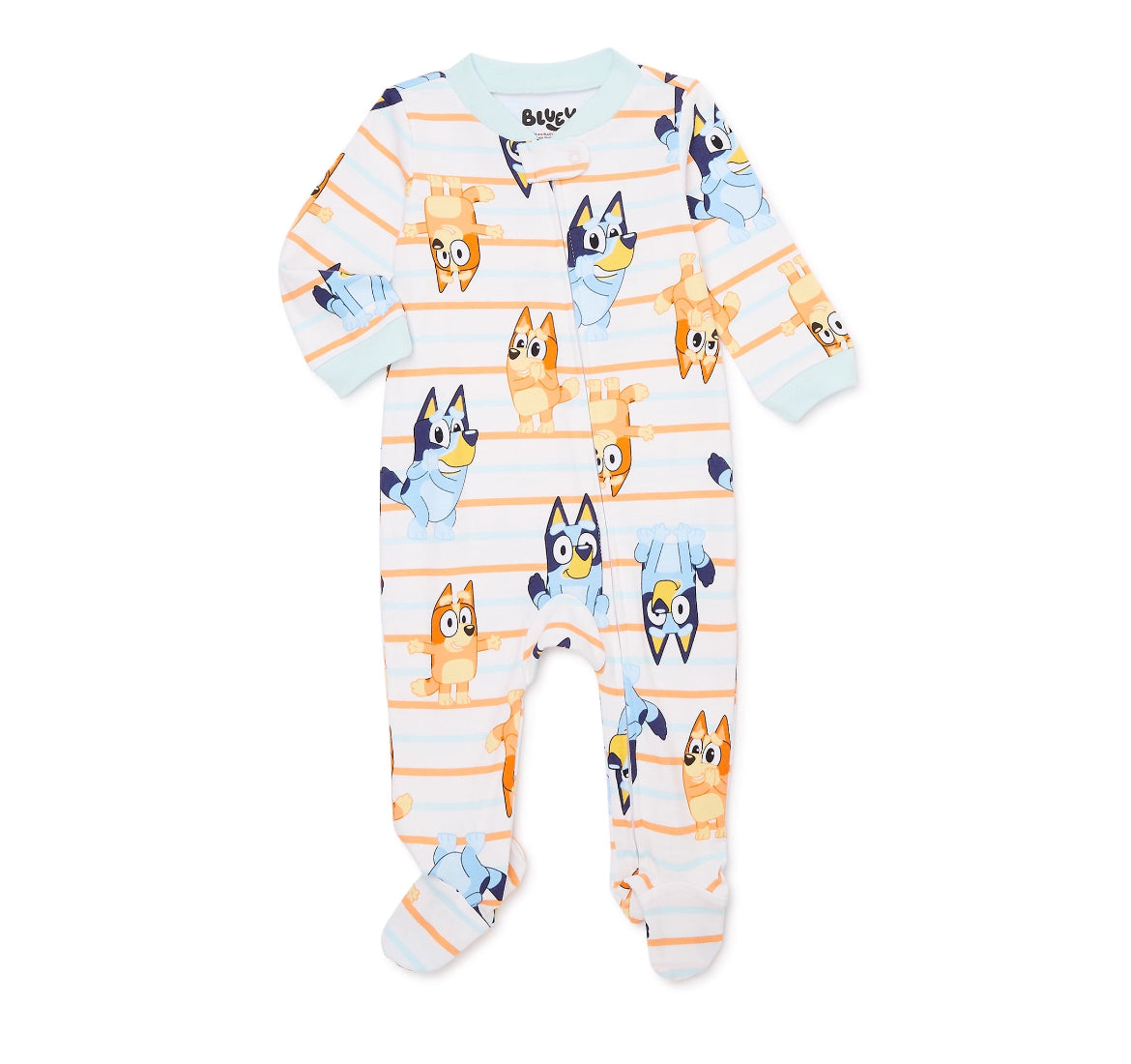 Bluey Baby One-Piece Footed Pajamas