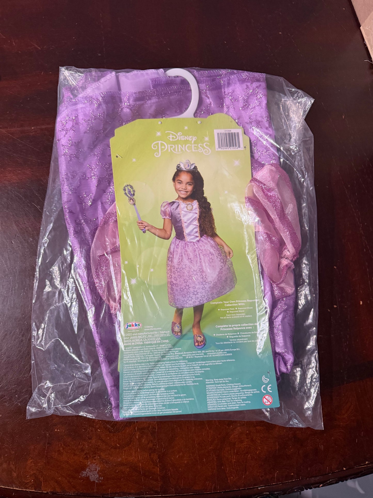 Disney Princess Rapunzel Glitter Bodice and Skirt Fashion Dress Up Experience Size 4-6 Halloween Costume 21056