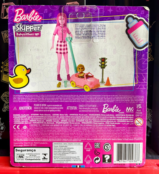 Barbie Skipper Babysitters Inc. Small Toddler Doll & Toy Car 90938