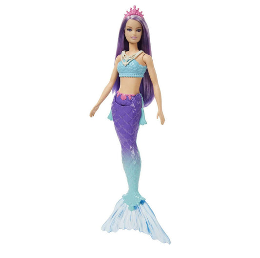 Barbie Dreamtopia Mermaid Doll with Purple Hair, Ombre Tail & Tiara Accessory