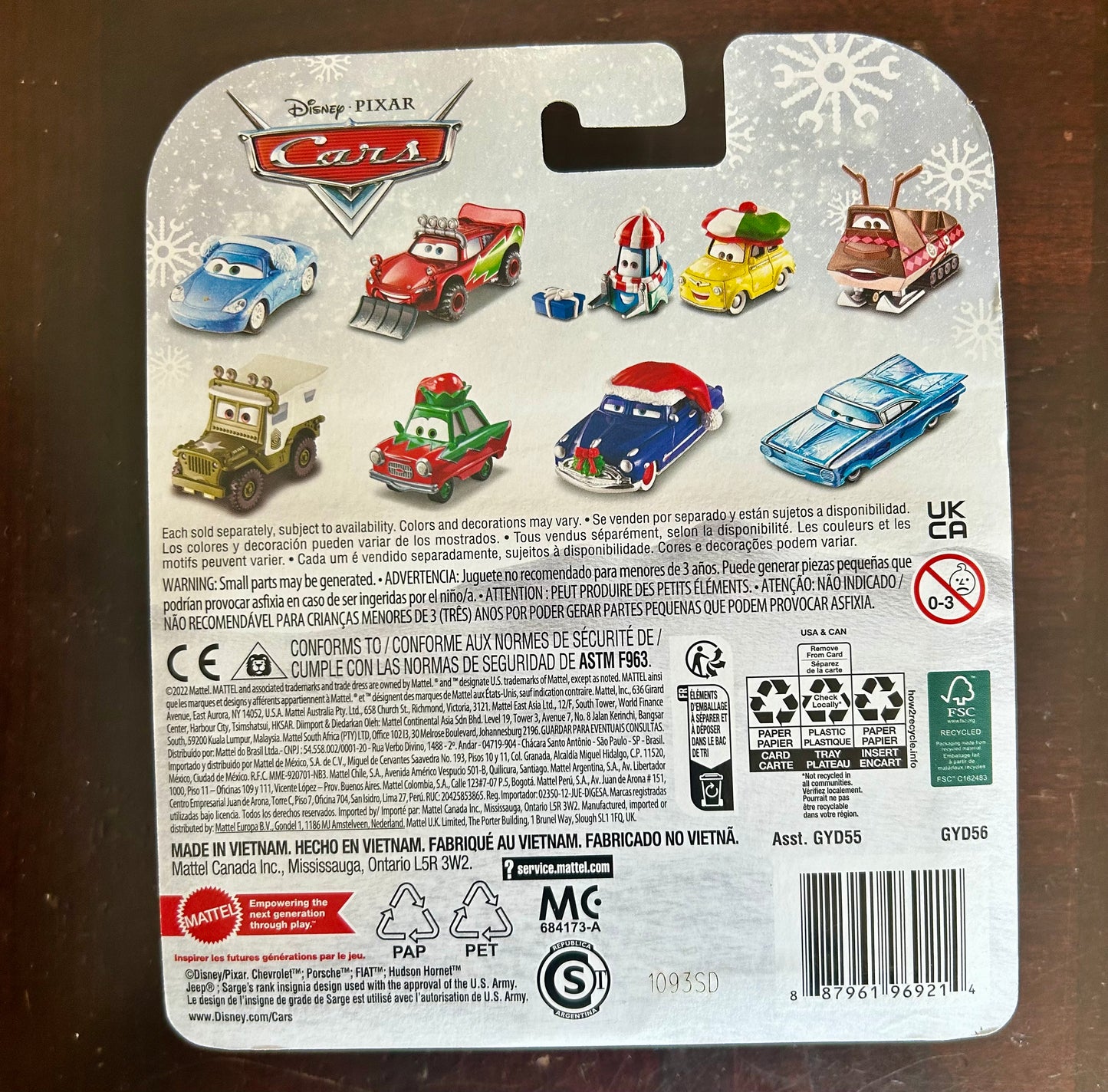 Disney Pixar Cars Mater Winter Diecast 1:55 Scale 96928