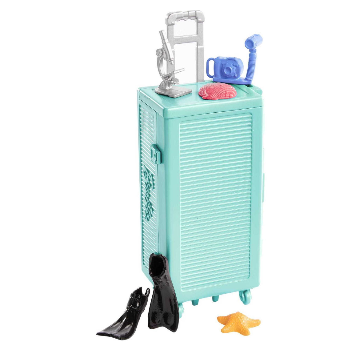 Barbie Marine Biologist Doll and Accessories, Mobile Lab Playset with Brunette Doll 12729