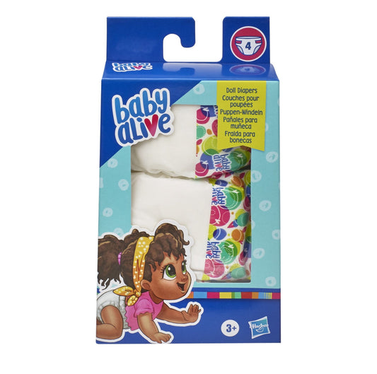Baby Alive: Doll Diaper Accessories, 4 Count 662142