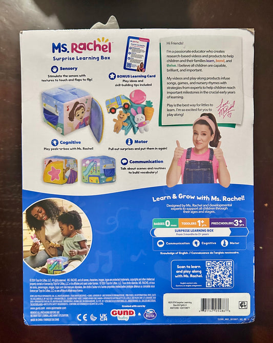 Ms. Rachel Official Surprise Plush Learning Box 05486