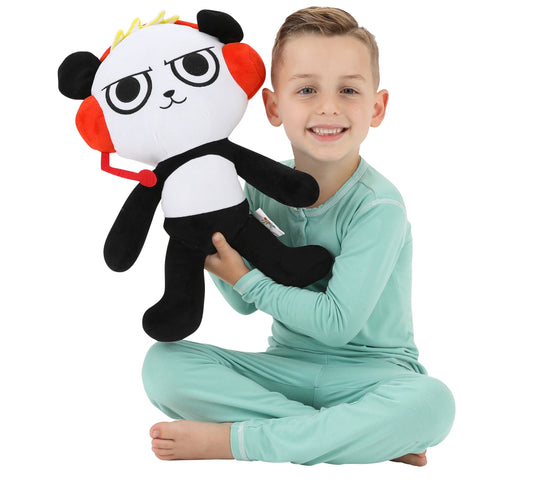 Ryan's World Kids Panda Bedding Plush Cuddle and Decorative Pillow Buddy 78619