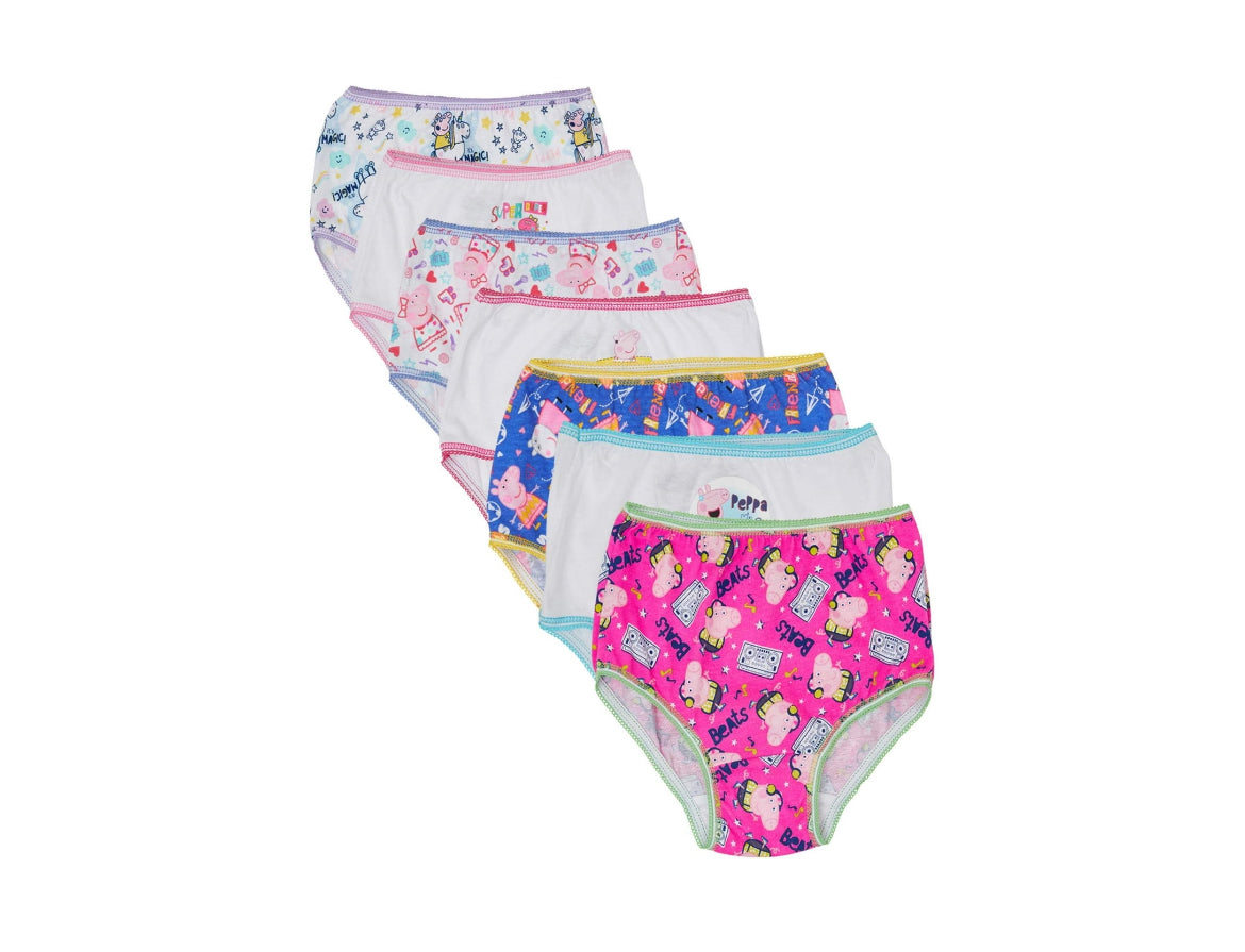 Peppa Pig Toddler Girl Briefs Underwear, 7-Pack