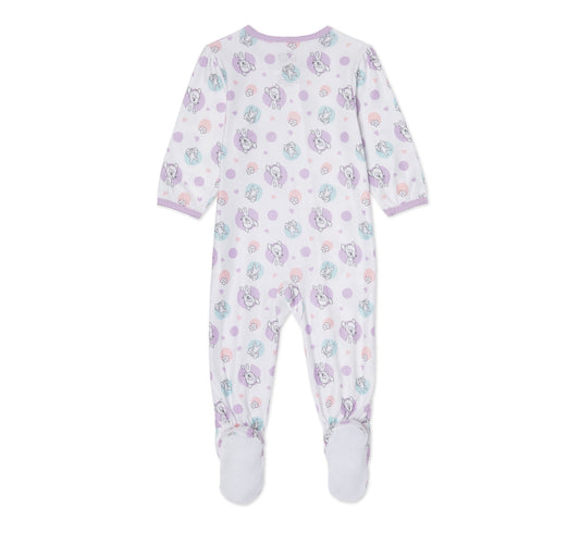Bambi Baby Girl Microfleece Blanket Sleeper Pajamas