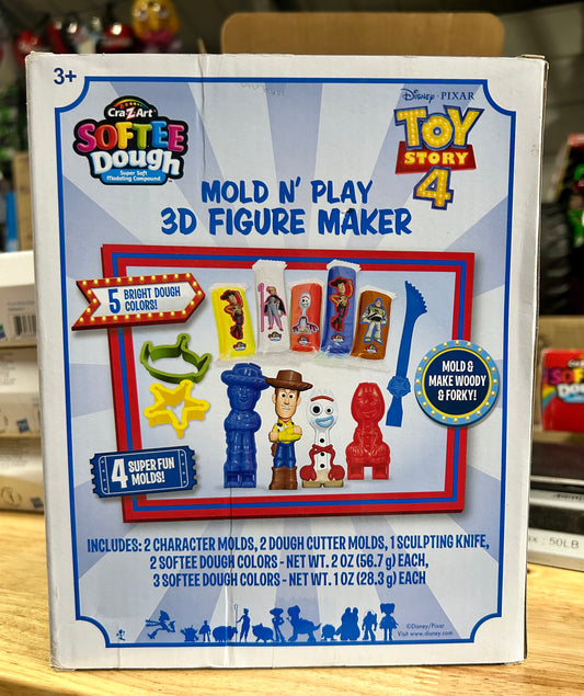 Cra-Z-Art Softee Dough Toy Story 4 Mold ‘n Play 3D Figure Maker Set 365032