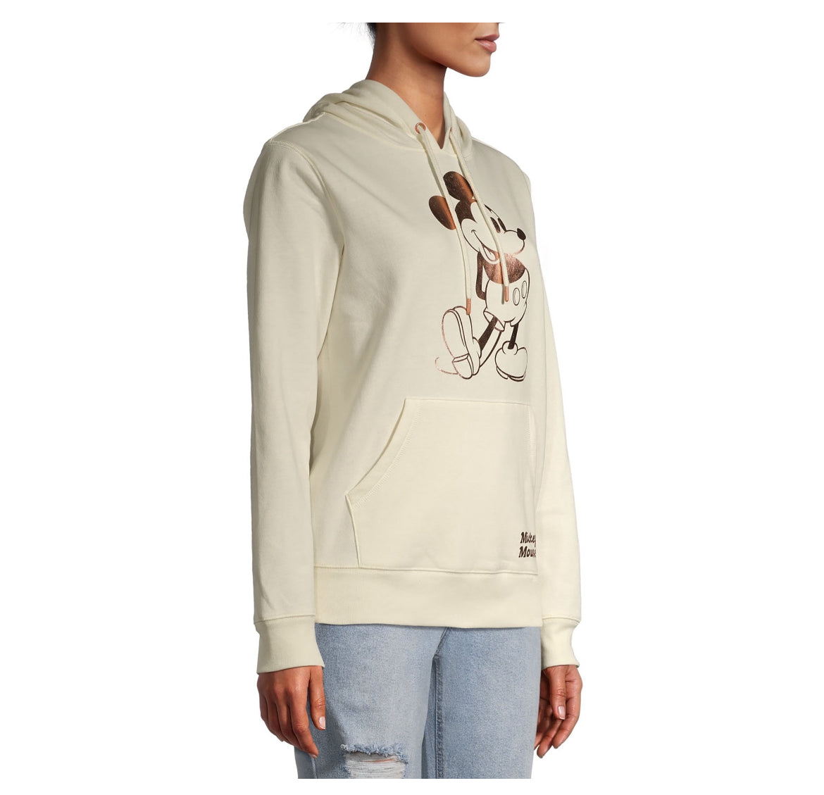 Disney Mickey Mouse Women’s Ivory Hoodie