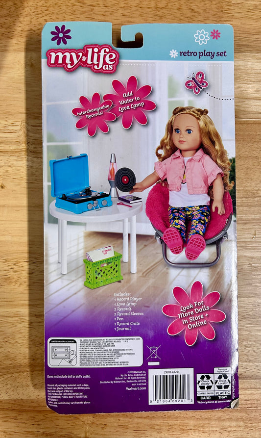 My Life As Trendy Retro Set with Lava Lamp, Record Player, and More for 18" Dolls 29201