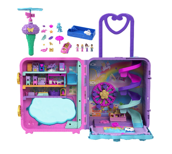 Polly Pocket Dolls Pollyville Resort Roll Away Playset 10906
