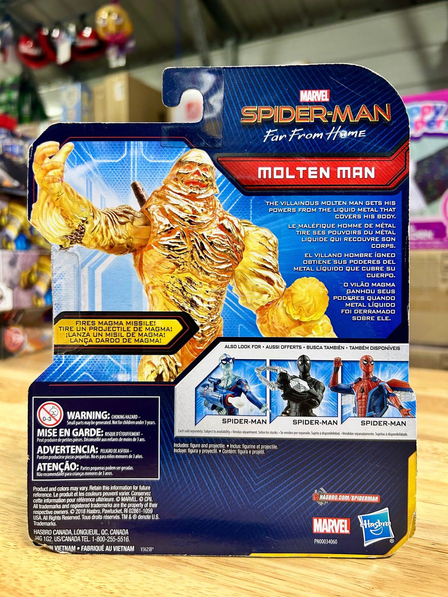 Marvel Spider-Man Molten Man 6” Action Figure 76862