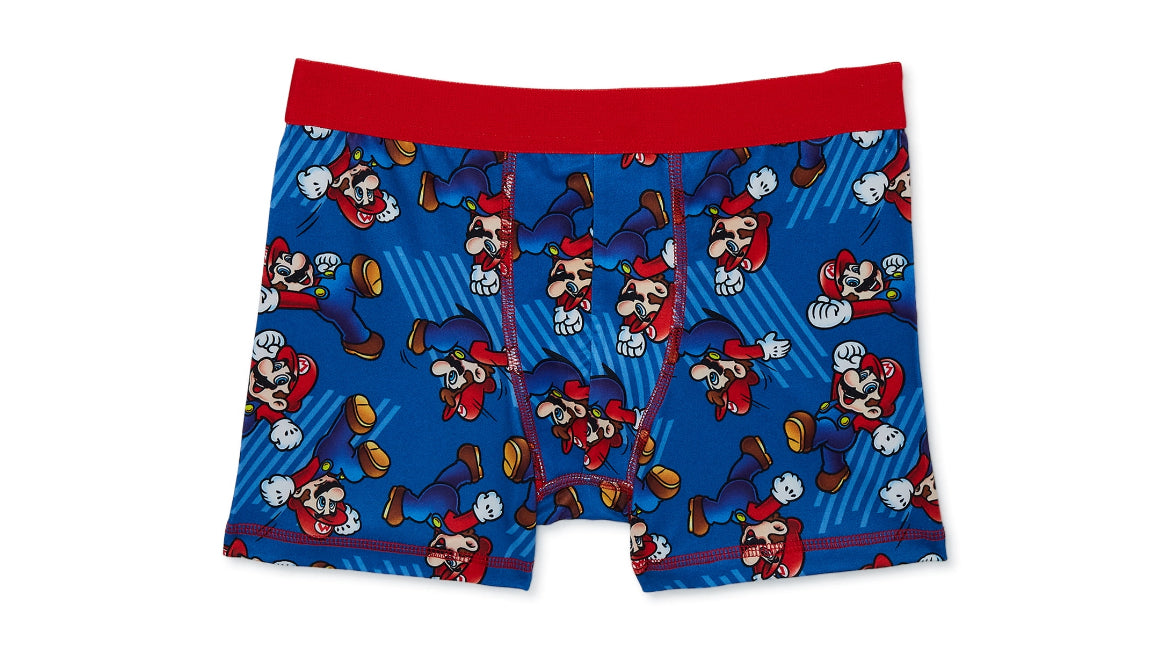 Mario Bros. Boys Boxer Brief Underwear, 4-Pack