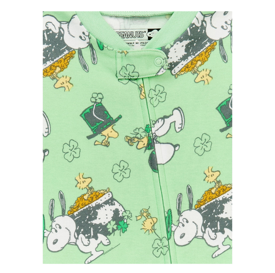 Peanuts Snoopy St. Patrick's Day Baby Boy and Girl Unisex Blanket Sleeper